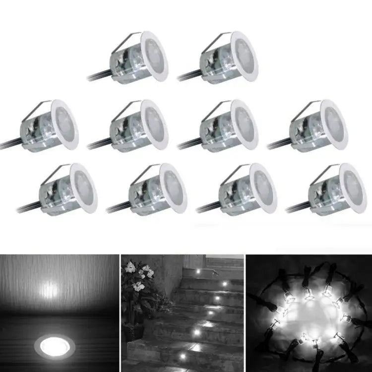 SMD 2835 500-600LM 4000-4500K Deck Light Buried Lamps LED Floor Light Wall Spotlight Cutout Size: 30x22mm - White Light
