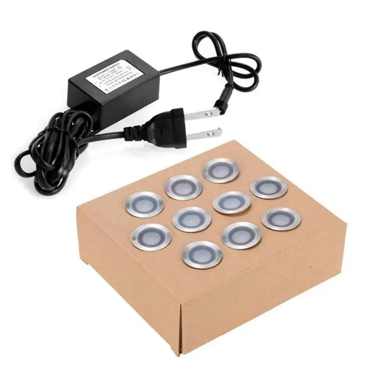 SMD 2835 500-600LM 4000-4500K Deck Light Buried Lamps LED Floor Light Wall Spotlight Cutout Size: 30x22mm - White Light