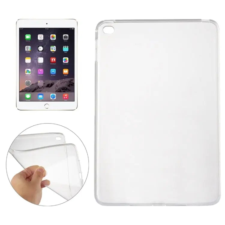 Smooth Surface TPU Case for iPad Mini 4 - Transparent