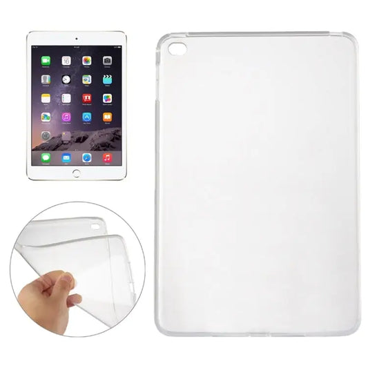 Smooth Surface TPU Case for iPad Mini 4 - Transparent