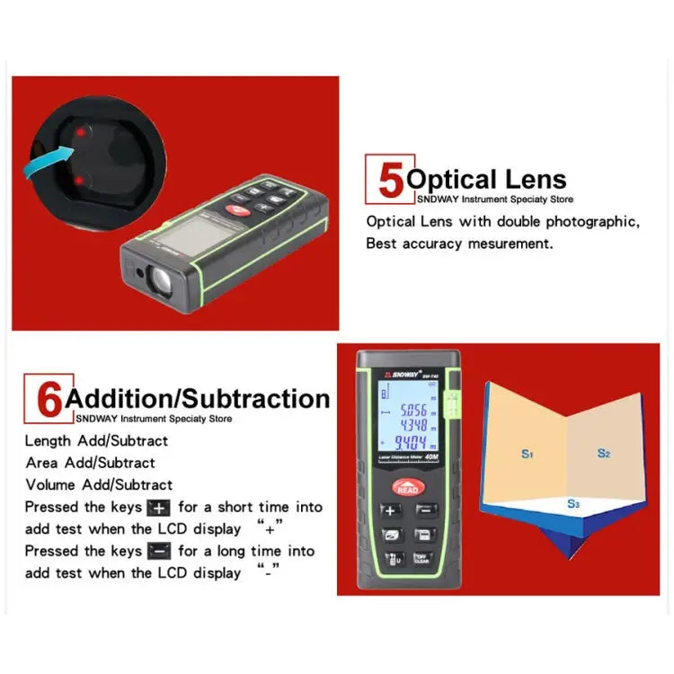SNDWAY Range Finder Laser Handheld Range Finder SW-T60 SW-T60 - SW-T60