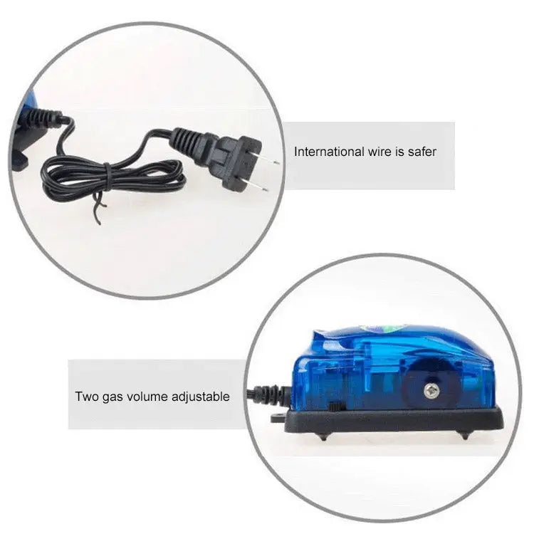 SOBO SB-248A 3W Single Outlet Adjustable Flow Aquarium Air Pump Fish Tank Oxygen Air Pump 3W Single Outlet - 3W Single