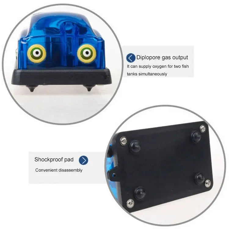 SOBO SB-348A 5W Double Outlets Adjustable Flow Aquarium Air Pump Fish Tank Oxygen Air Pump 5W Double Outlets - 5W