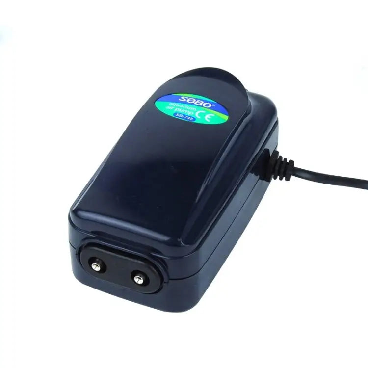 SOBO SB-748 8W Double Outlets Adjustable Flow Silent Aquarium Air Pump Fish Tank Oxygen Air Pump 8W Double Outlets - 8W