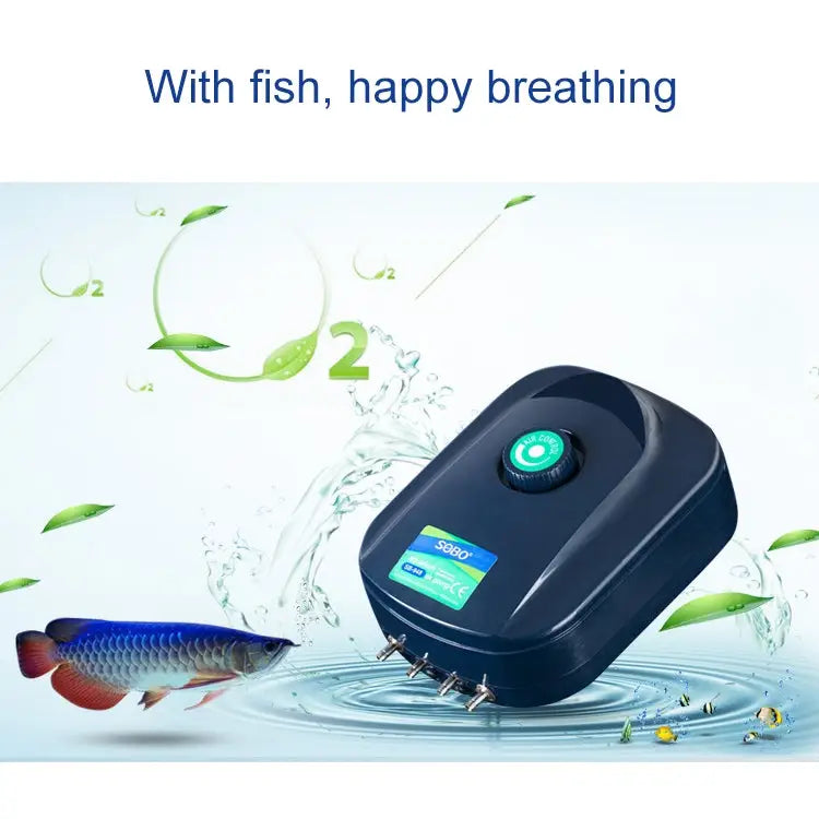SOBO SB-988 12W 4 Outlets Adjustable Flow Silent Aquarium Air Pump Fish Tank Oxygen Air Pump SOBO SB-988 - SOBO SB-988