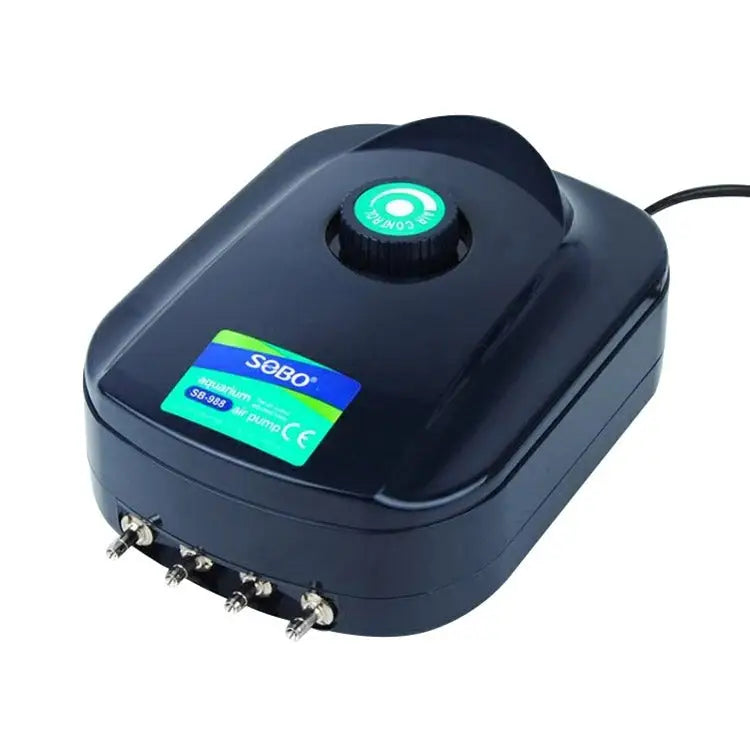 SOBO SB-988 12W 4 Outlets Adjustable Flow Silent Aquarium Air Pump Fish Tank Oxygen Air Pump SOBO SB-988 - SOBO SB-988