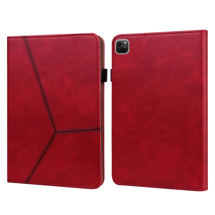 Solid Color Embossed Striped Leather Case For iPad Pro 12.9 inch 2022 / 2021 / 2020 / 2018 For iPad mini 6 / mini 2024