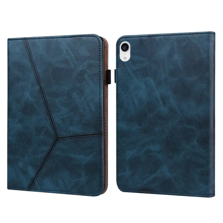 Solid Color Embossed Striped Leather Case For iPad Pro 12.9 inch 2022 / 2021 / 2020 / 2018 For iPad mini 6 / mini 2024