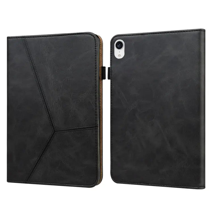 Solid Color Embossed Striped Leather Case For iPad Pro 12.9 inch 2022 / 2021 / 2020 / 2018 For iPad mini 6 / mini 2024