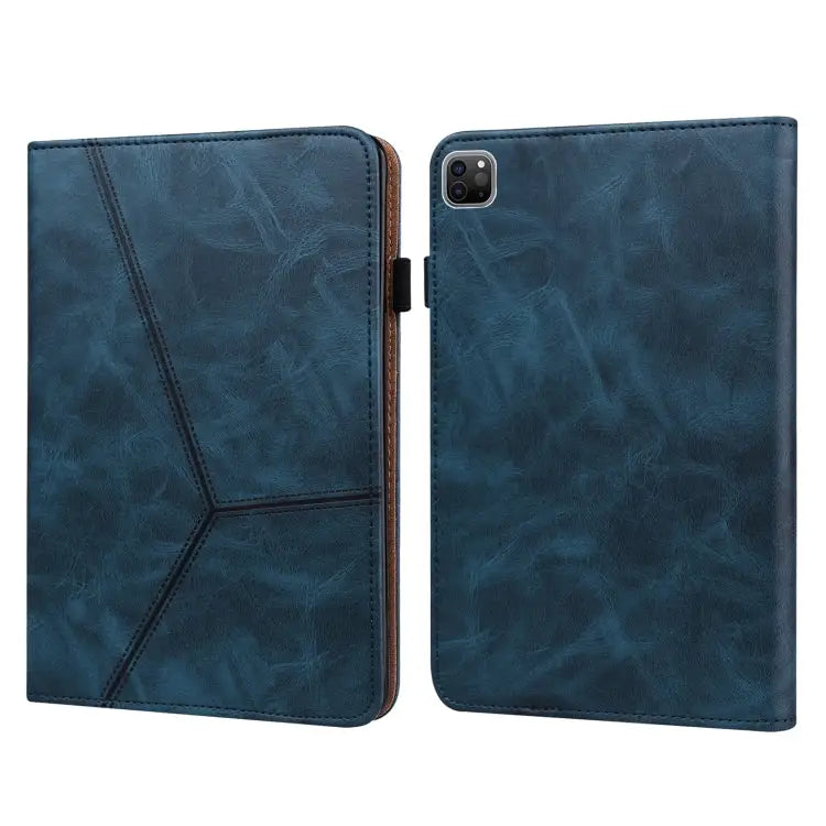Solid Color Embossed Striped Leather Case For iPad Pro 12.9 inch 2022 / 2021 / 2020 / 2018 For iPad mini 6 / mini 2024