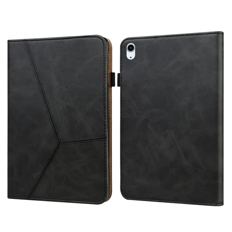 Solid Color Embossed Striped Smart Leather Case For iPad 10.2 2019 / Pro 10.5 inch For iPad 5 / 6 / 7 / 8 2017 For iPad