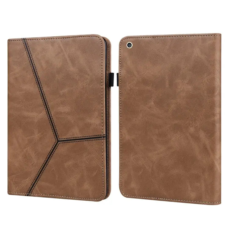 Solid Color Embossed Striped Smart Leather Case For iPad 10.2 2019 / Pro 10.5 inch For iPad 5 / 6 / 7 / 8 2017 For iPad
