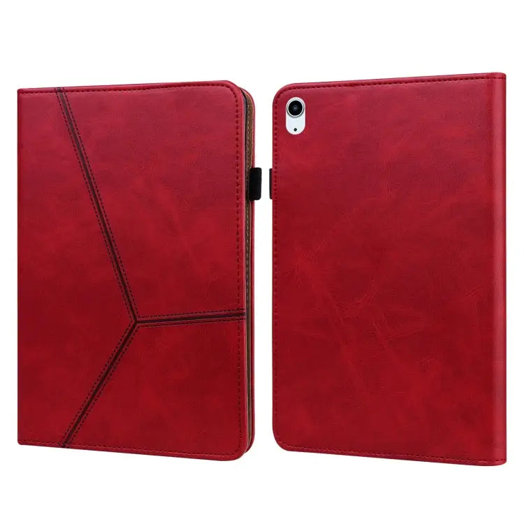 Solid Color Embossed Striped Smart Leather Case For iPad 10.2 2019 / Pro 10.5 inch For iPad 5 / 6 / 7 / 8 2017 For iPad