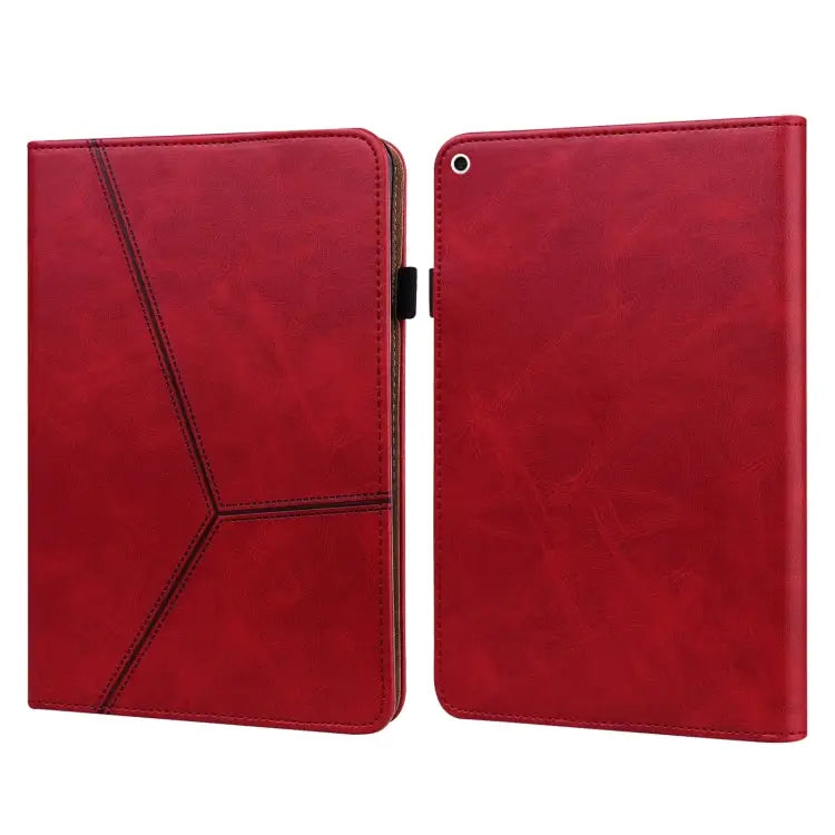 Solid Color Embossed Striped Smart Leather Case For iPad 10.2 2019 / Pro 10.5 inch For iPad 5 / 6 / 7 / 8 2017 For iPad