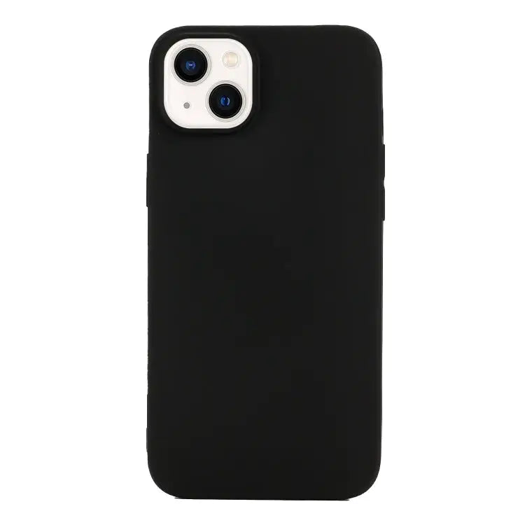 Solid Color Frosted Silicone Phone Case For iPhone 14 For iPhone 14 Plus - For iPhone 14 / Black - Apple Accessories