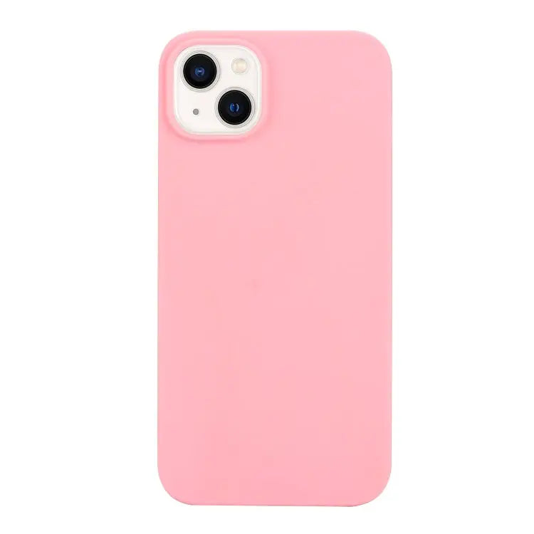 Solid Color Frosted Silicone Phone Case For iPhone 14 For iPhone 14 Plus - For iPhone 14 / Dark Pink - Apple Accessories
