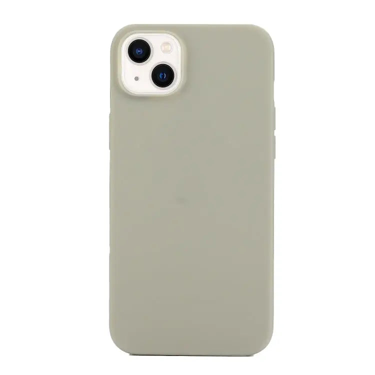 Solid Color Frosted Silicone Phone Case For iPhone 14 For iPhone 14 Plus - For iPhone 14 / Grey - Apple Accessories