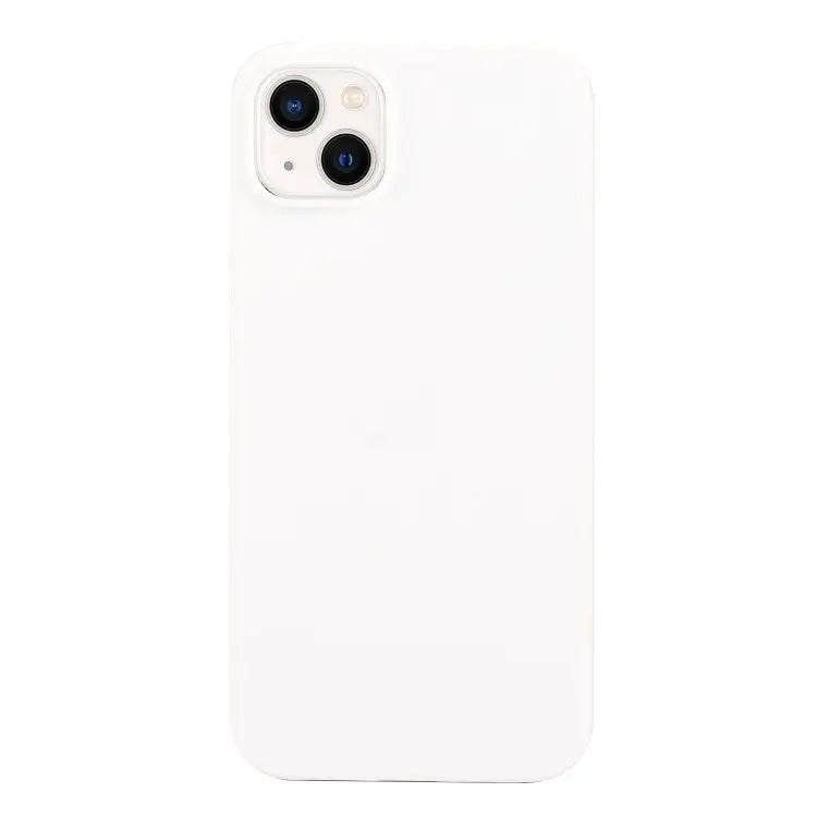 Solid Color Frosted Silicone Phone Case For iPhone 14 For iPhone 14 Plus - For iPhone 14 / White - Apple Accessories
