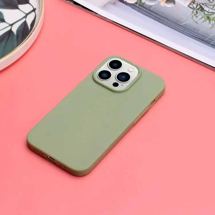 Solid Color Frosted Silicone Phone Case For iPhone 14 Pro For iPhone 14 Pro Max - Apple Accessories