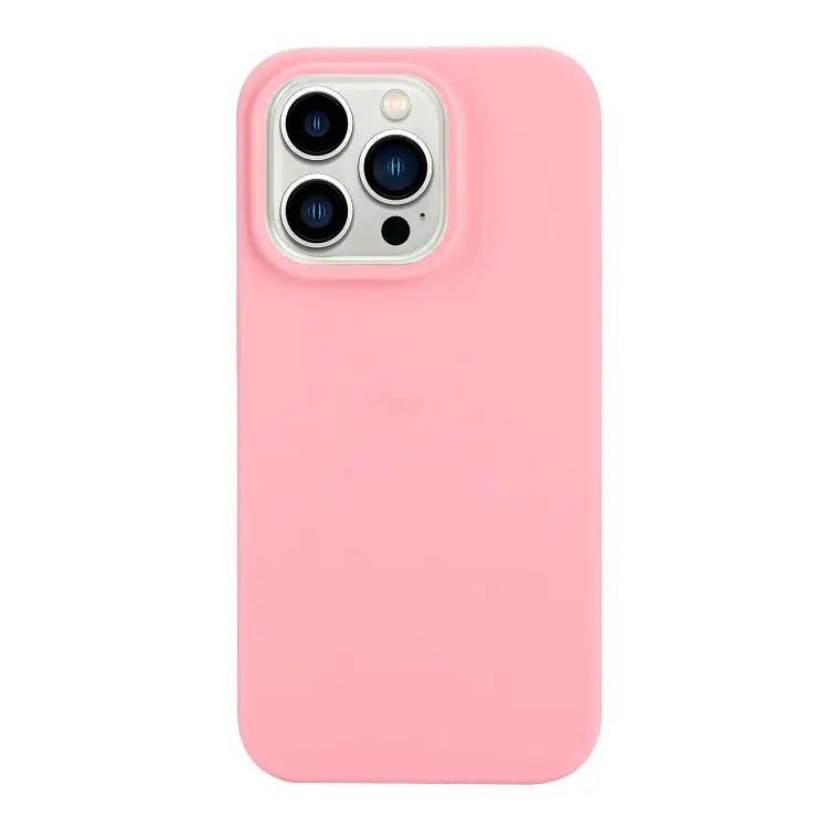 Solid Color Frosted Silicone Phone Case For iPhone 14 Pro For iPhone 14 Pro Max - For iPhone 14 Pro / Dark Pink - Apple