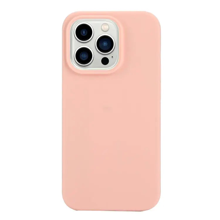 Solid Color Frosted Silicone Phone Case For iPhone 14 Pro For iPhone 14 Pro Max - For iPhone 14 Pro / Light Pink