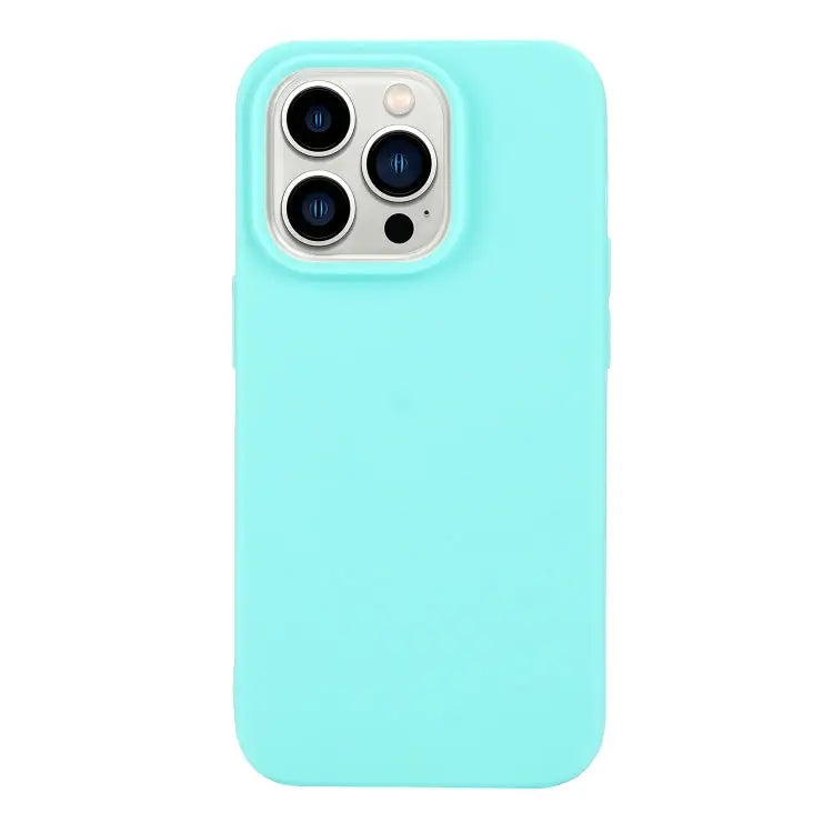Solid Color Frosted Silicone Phone Case For iPhone 14 Pro For iPhone 14 Pro Max - For iPhone 14 Pro Max / Light Blue