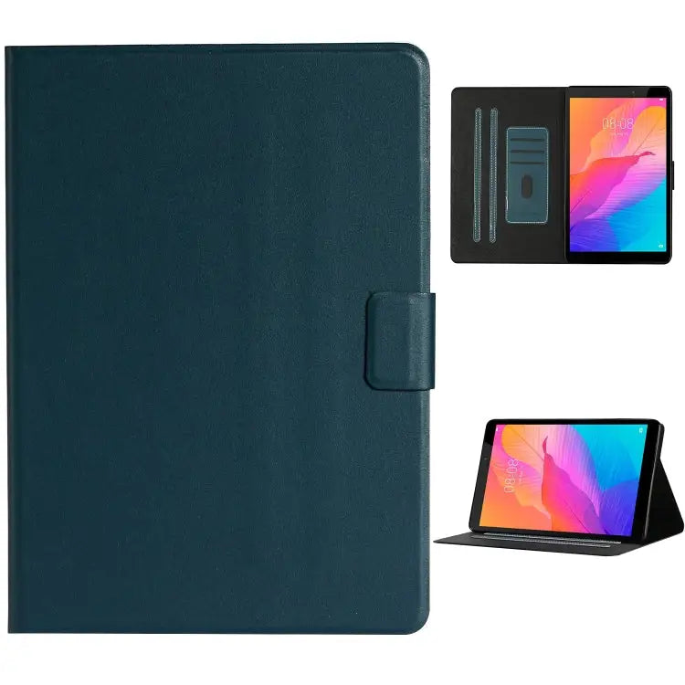 Solid Color Horizontal Flip Leather Case with Card Slots & Holder & Sleep / Wake-up Function For Huawei MediaPad T3