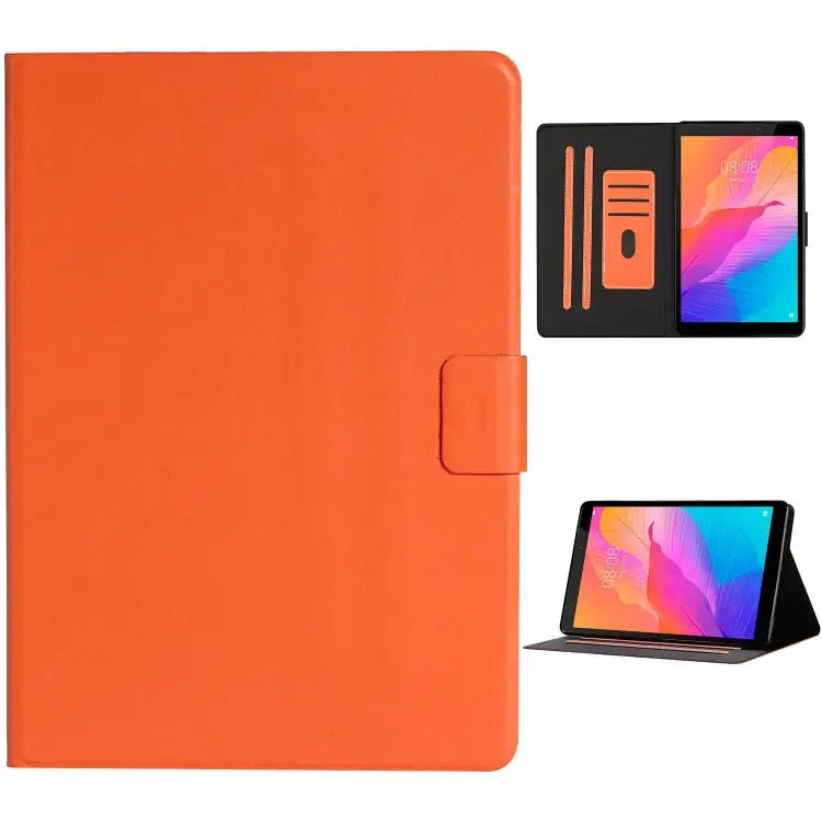 Solid Color Horizontal Flip Leather Case with Card Slots & Holder & Sleep / Wake-up Function For Huawei MediaPad T3