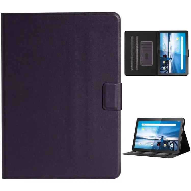 Solid Color Horizontal Flip Leather Case with Card Slots & Holder & Sleep / Wake-up Function For Huawei MediaPad T3