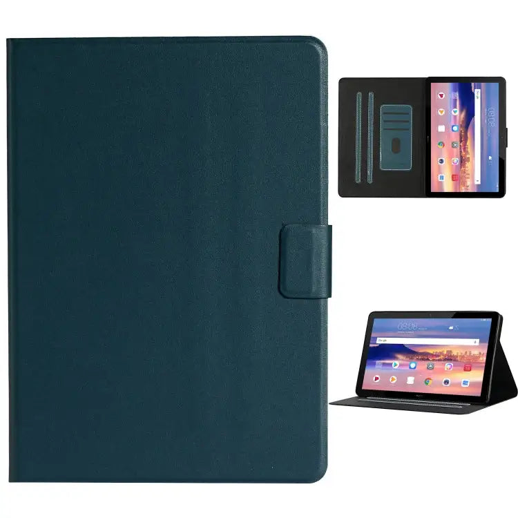 Solid Color Horizontal Flip Leather Case with Card Slots & Holder & Sleep / Wake-up Function For Huawei MediaPad T3