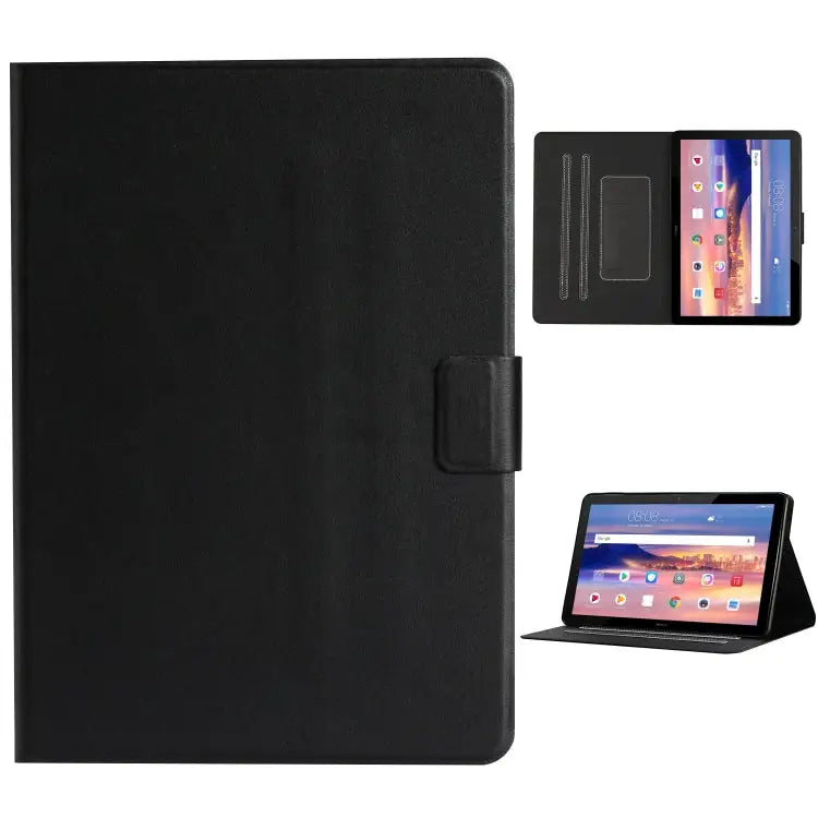 Solid Color Horizontal Flip Leather Case with Card Slots & Holder & Sleep / Wake-up Function For Huawei MediaPad T3