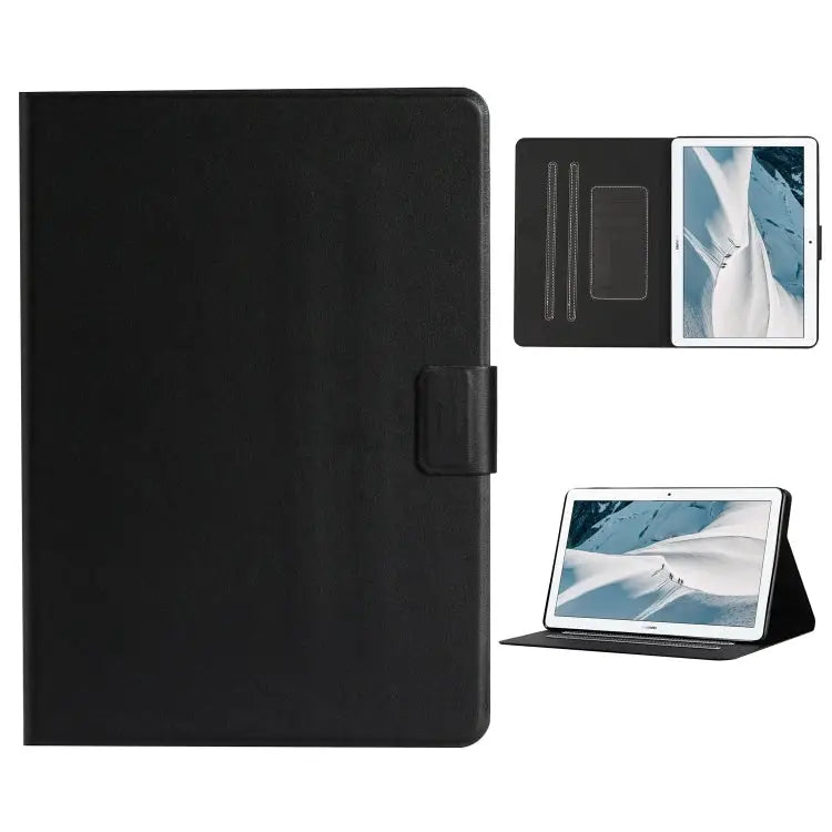 Solid Color Horizontal Flip Leather Case with Card Slots & Holder & Sleep / Wake-up Function For Huawei MediaPad T3