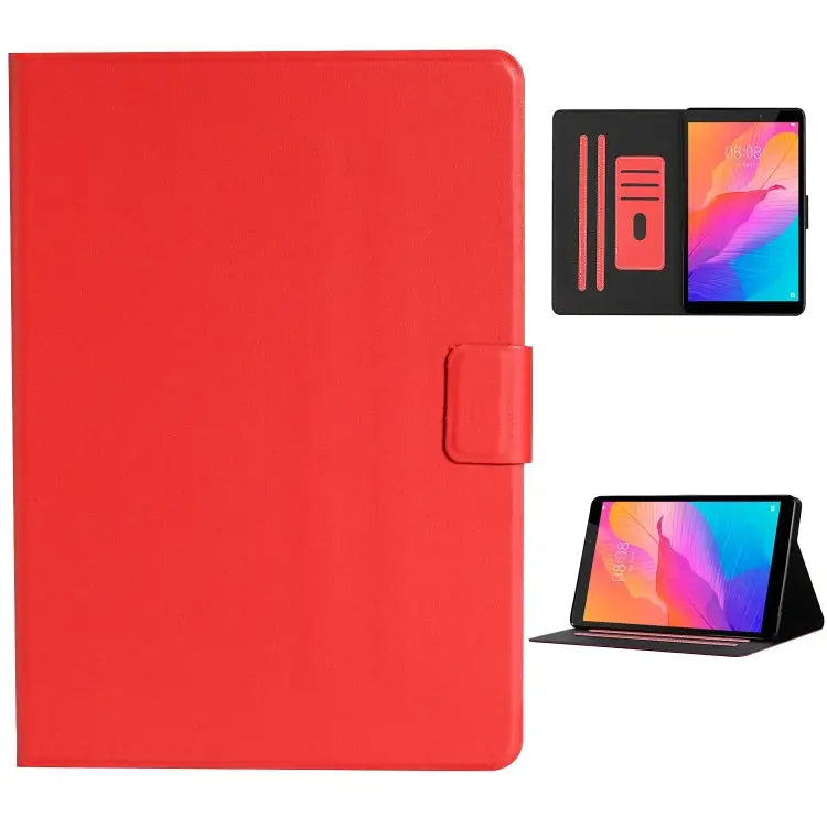 Solid Color Horizontal Flip Leather Case with Card Slots & Holder & Sleep / Wake-up Function For Huawei MediaPad T3