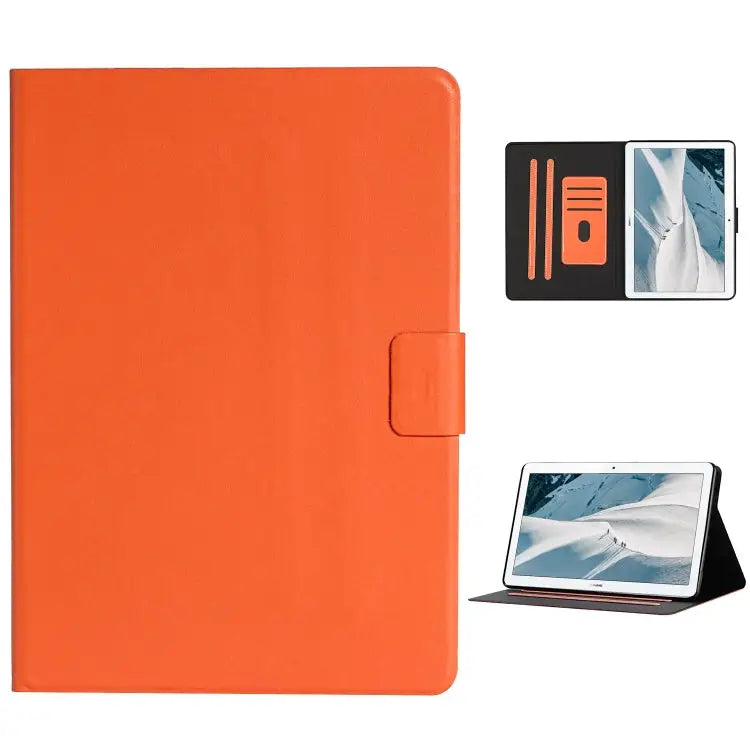 Solid Color Horizontal Flip Leather Case with Card Slots & Holder & Sleep / Wake-up Function For Huawei MediaPad T3