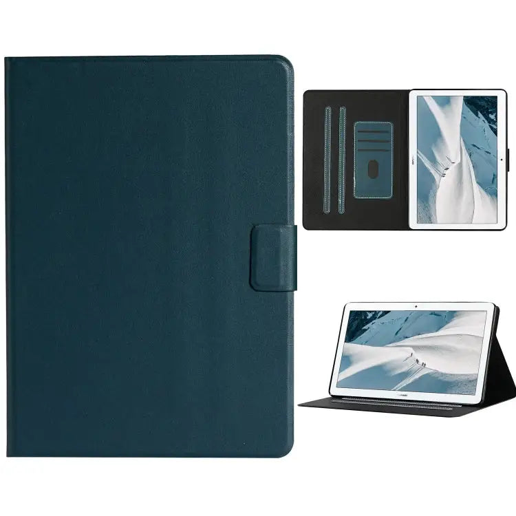 Solid Color Horizontal Flip Leather Case with Card Slots & Holder & Sleep / Wake-up Function For Huawei MediaPad T3