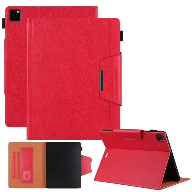 Solid Color Horizontal Flip Leather Case with Holder & Card Slot & Photo Frame & Wallet For iPad Pro 12.9 2022 / 2021