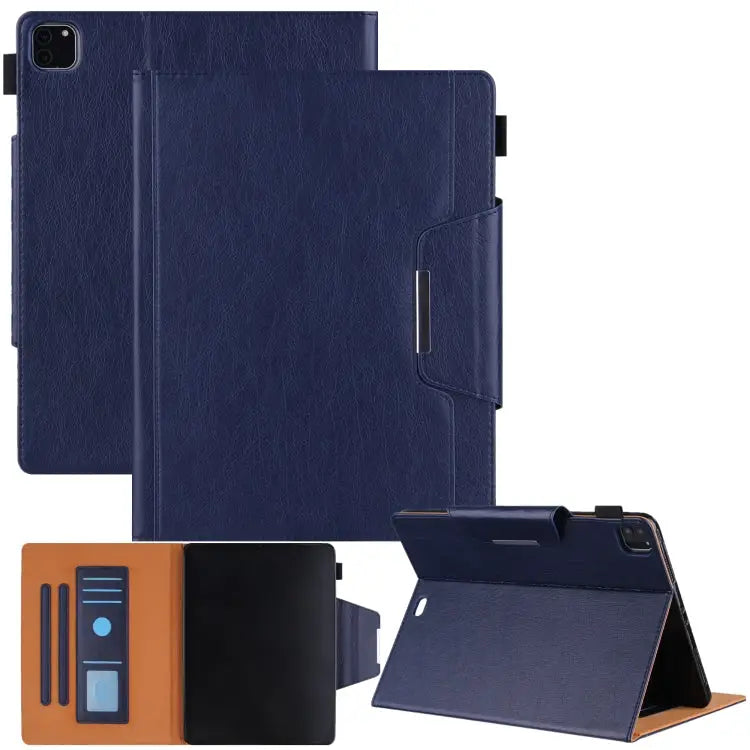 Solid Color Horizontal Flip Leather Case with Holder & Card Slot & Photo Frame & Wallet For iPad Pro 12.9 2022 / 2021
