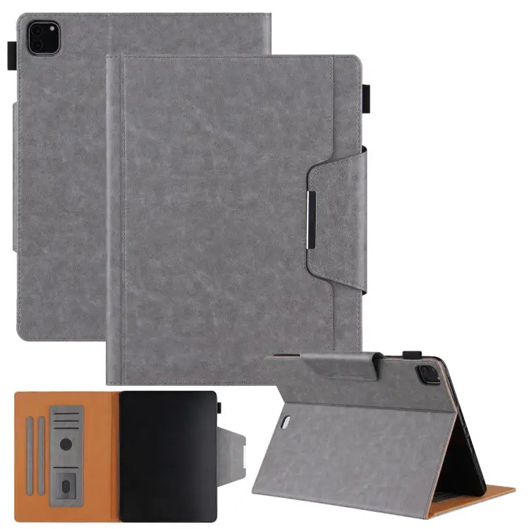 Solid Color Horizontal Flip Leather Case with Holder & Card Slot & Photo Frame & Wallet For iPad Pro 12.9 2022 / 2021