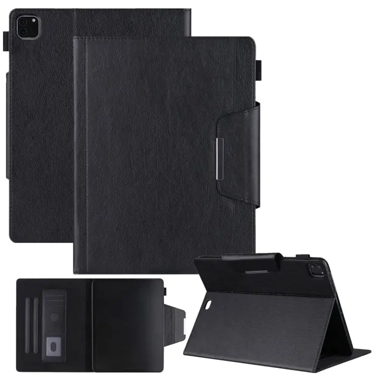 Solid Color Horizontal Flip Leather Case with Holder & Card Slot & Photo Frame & Wallet For iPad Pro 12.9 2022 / 2021