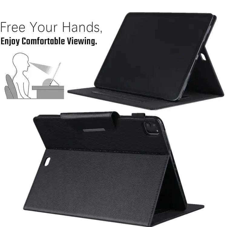Solid Color Horizontal Flip Leather Case with Holder & Card Slot & Photo Frame & Wallet For iPad Pro 12.9 2022 / 2021