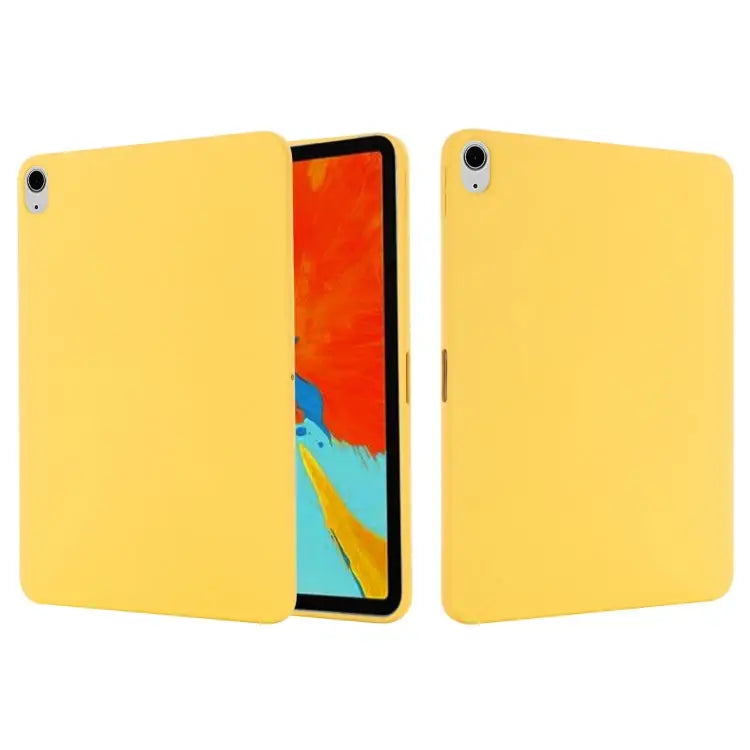 Solid Color Liquid Silicone Dropproof Full Coverage Protective Case For iPad Air 11 2024 / Air 2022 / 2020 10.9