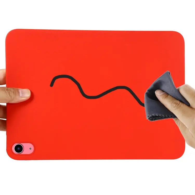 Solid Color Liquid Silicone Dropproof Full Coverage Tablet Case For iPad 10th Gen 10.9 2022 - Apple Accessories