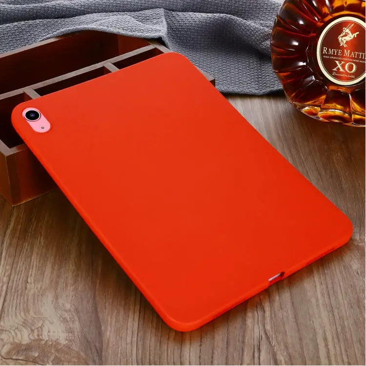 Solid Color Liquid Silicone Dropproof Full Coverage Tablet Case For iPad 10th Gen 10.9 2022 - Apple Accessories