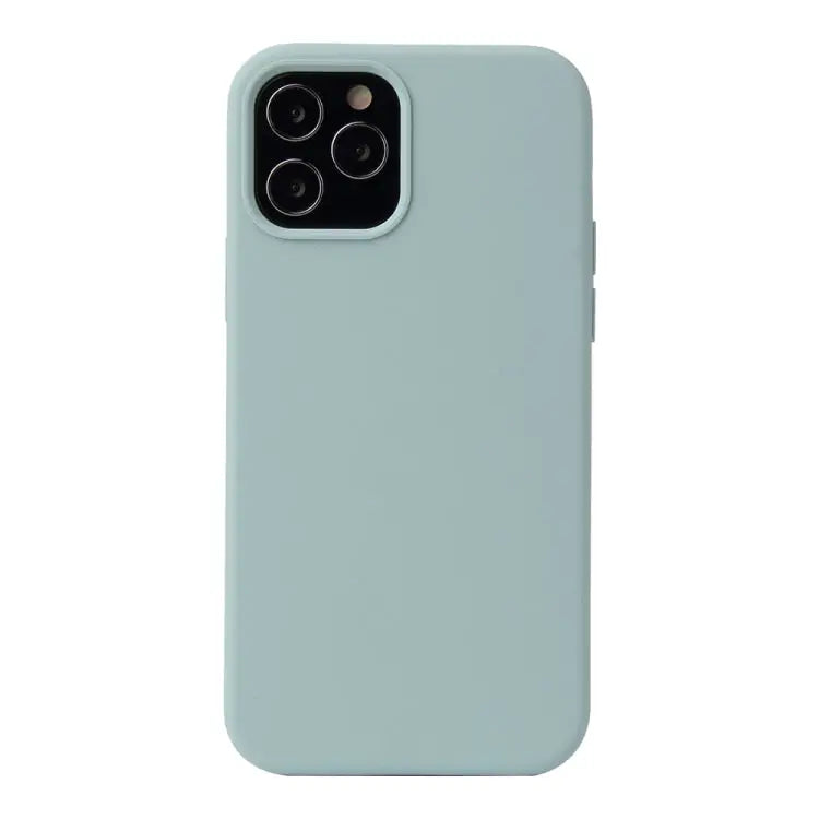 Solid Color Liquid Silicone Shockproof Protective Case For iPhone 12 mini - For iPhone 12 mini / Emerald Green - Apple