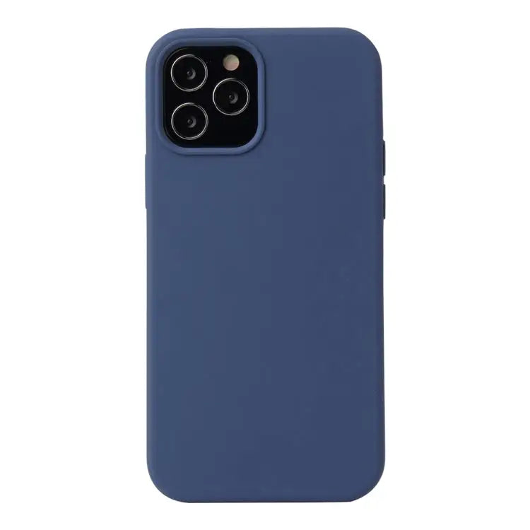 Solid Color Liquid Silicone Shockproof Protective Case For iPhone 12 mini - For iPhone 12 mini / Diamond Blue - Apple
