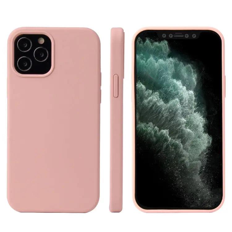Solid Color Liquid Silicone Shockproof Protective Case For iPhone 12 mini - Apple Accessories