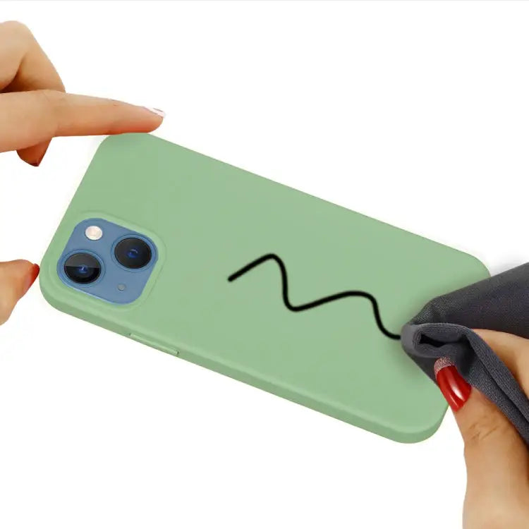 Solid Color Silicone Phone Case For iPhone 14 For iPhone 14 Plus - Apple Accessories