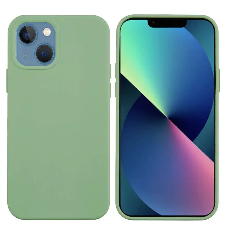 Solid Color Silicone Phone Case For iPhone 14 For iPhone 14 Plus - Apple Accessories
