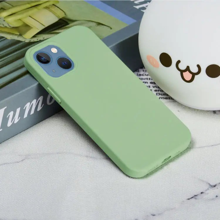 Solid Color Silicone Phone Case For iPhone 14 For iPhone 14 Plus - Apple Accessories