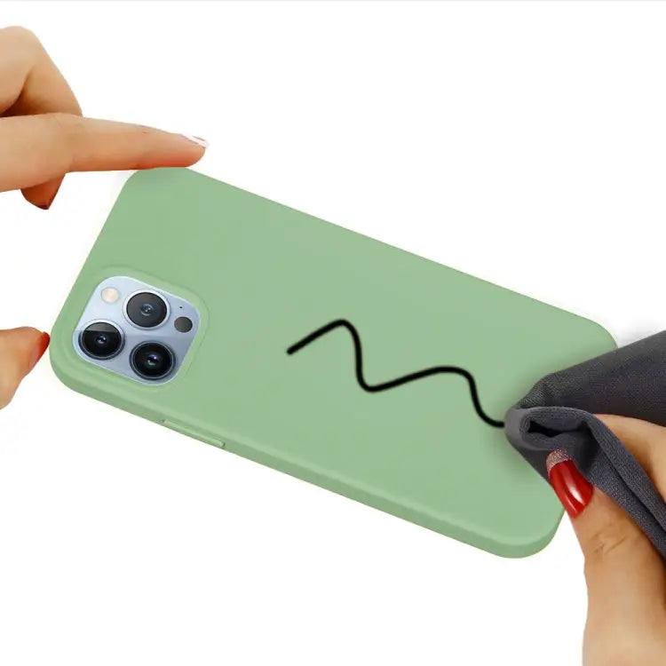 Solid Color Silicone Phone Case For iPhone 14 Pro For iPhone 14 Pro Max - Apple Accessories